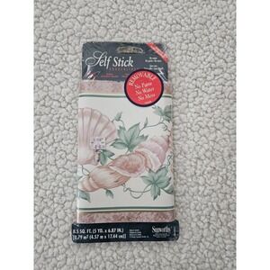 Sunworthy Self Stick Wallpaper Border WL5432 Sea Shells Designs 5 Yards NOS‎